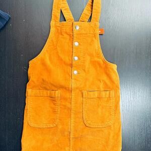 Joe Fresh Orange Corduroy Overalls A-line